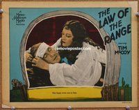 w410 LAW OF THE RANGE movie lobby card '28 Tim McCoy, Joan Crawford