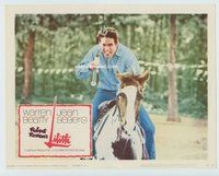 w419 LILITH movie lobby card '64 Warren Beatty close up on horse!