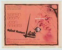 w120 LILITH movie title lobby card '64 Warren Beatty, Jean Seberg, Fonda