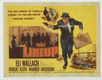 w121 LINEUP movie title lobby card '58 Don Siegel & Eli Wallach classic!