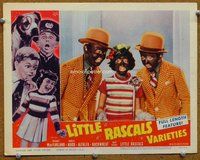 w422 LITTLE RASCALS VARIETIES movie lobby card #1 '59 in blackface!