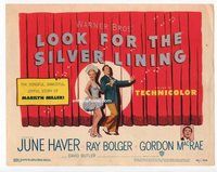 w123 LOOK FOR THE SILVER LINING movie title lobby card '49 Haver, Bolger