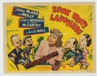 w124 LOOK WHO'S LAUGHING movie title lobby card '41 Lucille Ball