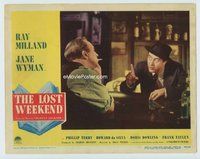 w430 LOST WEEKEND movie lobby card #7 '45 Ray Milland drinking at bar!