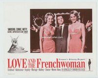 w241 LOVE & THE FRENCHWOMAN movie lobby card '60 French Kinsey Report!