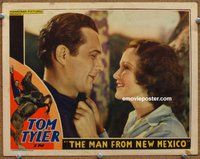 w435 MAN FROM NEW MEXICO movie lobby card '32 Tom Tyler close up!