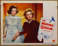 w446 MATING SEASON movie lobby card #6 '51 Gene Tierney,Miriam Hopkins