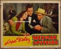 w454 MEXICAN SPITFIRE movie lobby card '40 Lupe Velez, Leon Errol