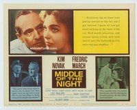 w130 MIDDLE OF THE NIGHT movie title lobby card '59 Kim Novak, Chayefsky