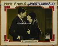 w458 MISS BLUEBEARD movie lobby card '25 Bebe Daniels in 1920s dress!