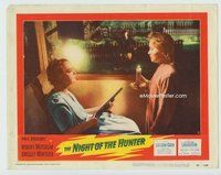 w481 NIGHT OF THE HUNTER movie lobby card #8 '55 Mitchum, Lillian Gish