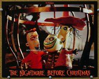 w484 NIGHTMARE BEFORE CHRISTMAS movie lobby card '93 Tim Burton