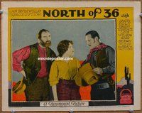 w492 NORTH OF 36 movie lobby card '24 Jack Holt, Ernest Torrence