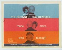 w143 ONCE MORE WITH FEELING movie title lobby card '60 Yul Brynner, Kendall
