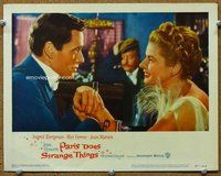 w514 PARIS DOES STRANGE THINGS movie lobby card #8 '57 Ingrid Bergman