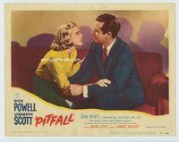 w525 PITFALL movie lobby card #3 '48 Dick Powell, Lizabeth Scott
