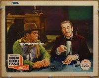 w543 RIDERS OF THE PURPLE SAGE movie lobby card '31 Zane Grey, poker!