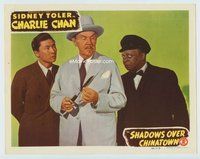 w013 SHADOWS OVER CHINATOWN movie lobby card '46 best Charlie Chan!