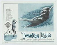 w269 TRAVELING LIGHT movie lobby card '61 super sexy Yannick water ballet!