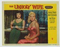 w274 UNHOLY WIFE movie lobby card #6 '57 bad Diana Dors, Marie Windsor