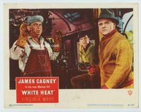 w598 WHITE HEAT movie lobby card #2 '49 James Cagney with gun!