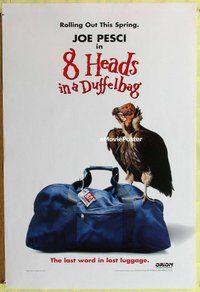 y008 8 HEADS IN A DUFFEL BAG DS advance one-sheet movie poster '97 Pesci