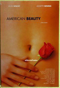 y021 AMERICAN BEAUTY DS one-sheet movie poster '99 Academy Award winner!
