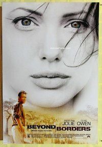 y053 BEYOND BORDERS advance one-sheet movie poster '03 sexy Angelina Jolie!