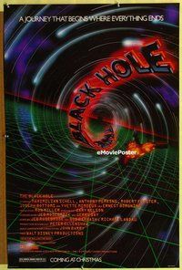 y057 BLACK HOLE advance one-sheet movie poster '79 Disney, Maximilian Schell