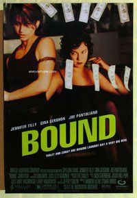 y064 BOUND one-sheet movie poster '96 Wachowski Brothers, Jennifer Tilly