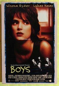 y065 BOYS DS one-sheet movie poster '96 sexy Winona Ryder, Lukas Haas