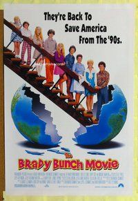y067 BRADY BUNCH MOVIE one-sheet movie poster '95 Shelley Long, Gary Cole