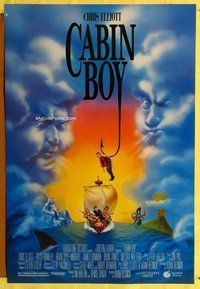 y073 CABIN BOY DS one-sheet movie poster '94 Adam Resnick cult classic!