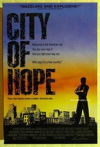 y085 CITY OF HOPE one-sheet movie poster '91 John Sayles, Vincent Spano