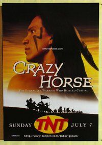 y094 CRAZY HORSE TV advance one-sheet movie poster '96 Michael Greyeyes
