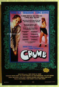 y099 CRUMB one-sheet movie poster '95 comic book artist and writer!