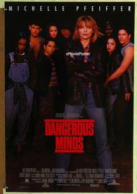 y104 DANGEROUS MINDS DS one-sheet movie poster '95 Michelle Pfeiffer