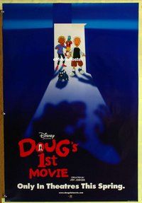 y114 DOUG'S 1st MOVIE DS teaser one-sheet movie poster '99 Nickelodeon!
