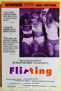y131 FLIRTING one-sheet movie poster '92 early Nicole Kidman!