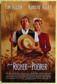 y133 FOR RICHER OR POORER one-sheet movie poster '97 Allen, Kirstie Alley