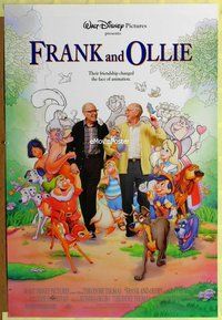 y134 FRANK & OLLIE DS one-sheet movie poster '95 Disney, Thomas, Johnston