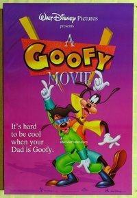 y142 GOOFY MOVIE DS one-sheet movie poster '95 Walt Disney kind of canine!