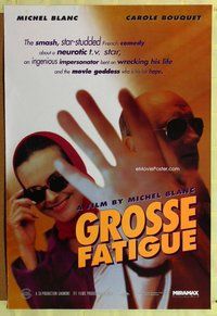 y145 GROSSE FATIGUE one-sheet movie poster '94 Michel Blanc, French!