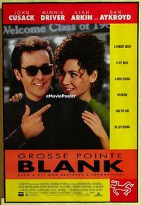 y146 GROSSE POINTE BLANK DS one-sheet movie poster '97 John Cusack, Driver