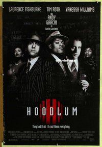 y156 HOODLUM DS one-sheet movie poster '97 Laurence Fishburne, Tim Roth