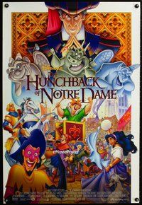 y159 HUNCHBACK OF NOTRE DAME DS one-sheet movie poster '96 Disney