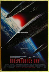 y166 INDEPENDENCE DAY style B advance one-sheet movie poster '96 Will Smith