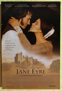 y181 JANE EYRE one-sheet movie poster '96 William Hurt, Gainsbourg