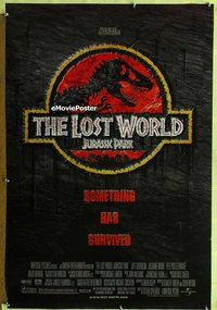 y185 JURASSIC PARK 2 DS one-sheet movie poster '96 The Lost World!