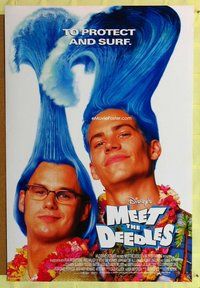 y214 MEET THE DEEDLES DS one-sheet movie poster '98 surfers turn park rangers